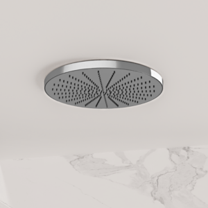 Ceiling flush mounted overhead shower